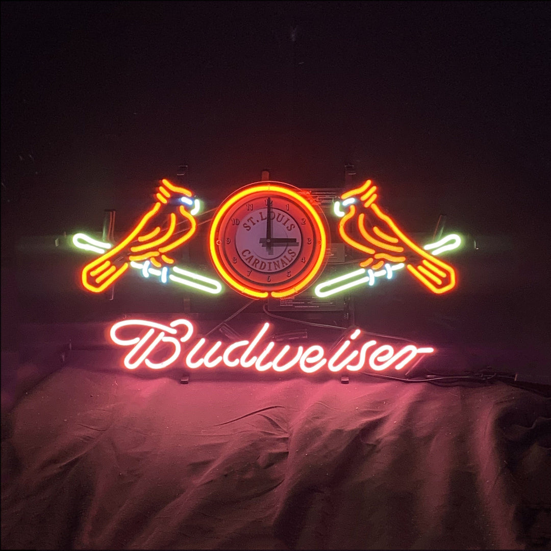 Neon Signs Land Neon Signs St. Louis Cardinals with Budweiser Neon Signs Light