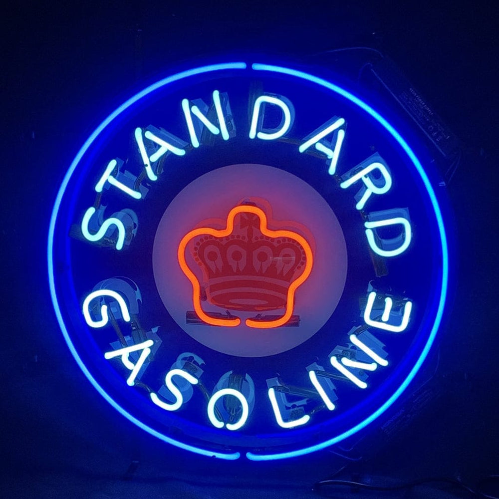 Neon Signs Land Neon Signs Standard Gasoline Crown Neon Light Sign