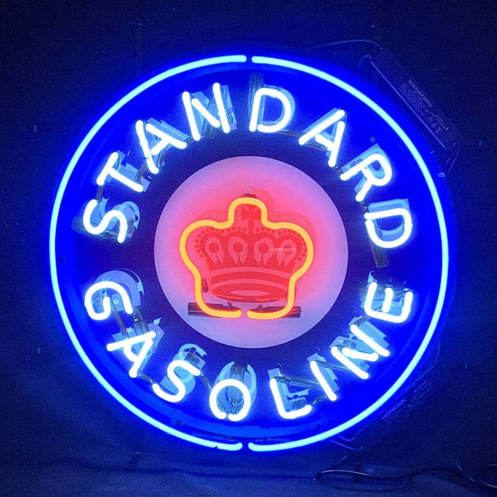 Neon Signs Land Neon Signs Standard Gasoline Crown Neon Light Sign