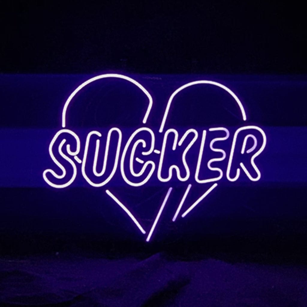 Neon Signs Land Neon Signs Sucker Heart Neon Signs
