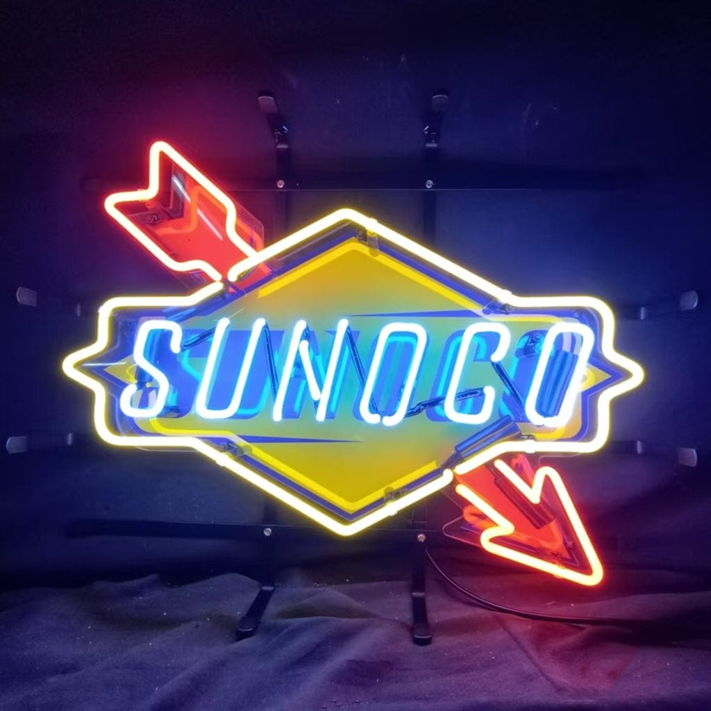 Neon Signs Land Neon Signs Sunoco Gasoline Company Logo Neon Sign Light