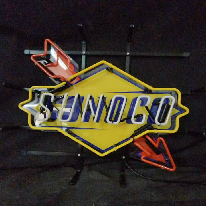 Neon Signs Land Neon Signs Sunoco Gasoline Company Logo Neon Sign Light