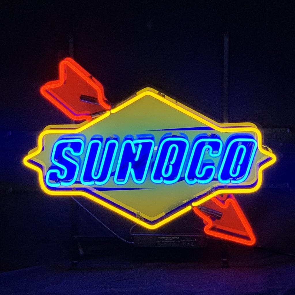 Neon Signs Land Neon Signs Sunoco Gasoline Company Logo Neon Signs