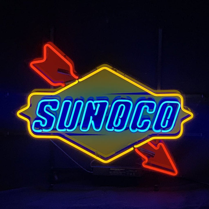 Neon Signs Land Neon Signs Sunoco Gasoline Company Logo Neon Signs