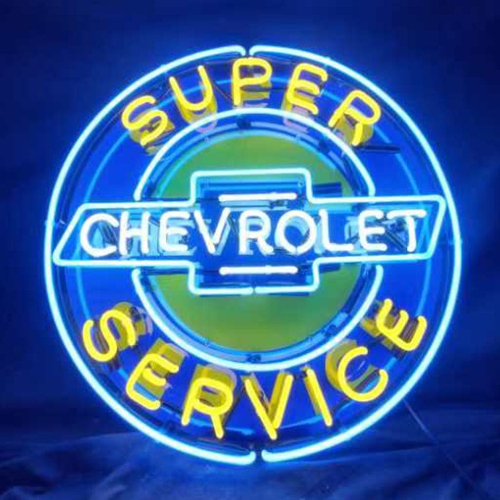 Neon Signs Land Neon Signs Super Chevrolet Service Neon Signs Light