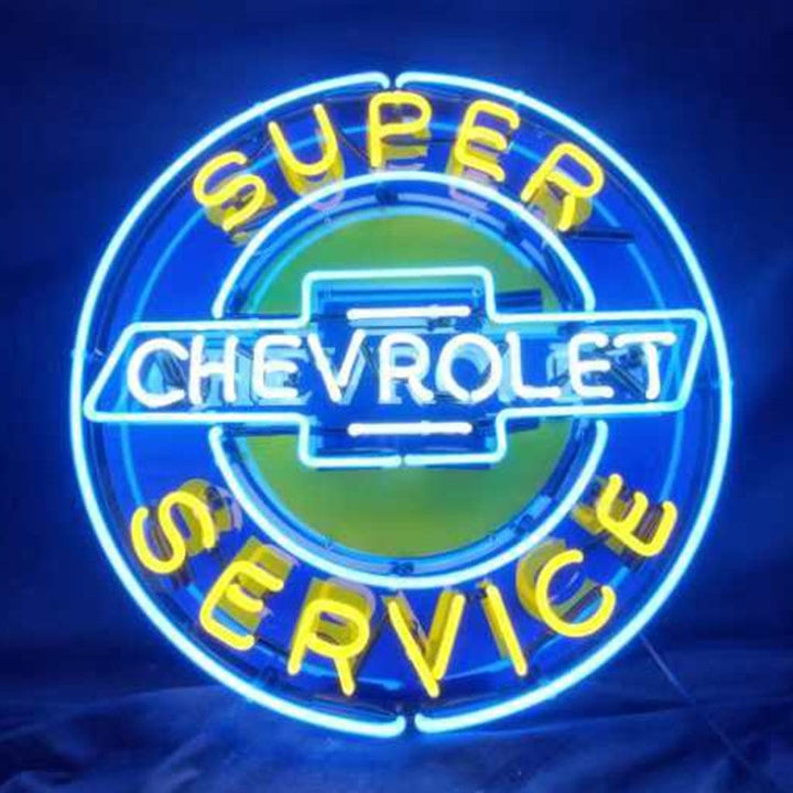 Neon Signs Land Neon Signs Super Chevrolet Service Neon Signs Light