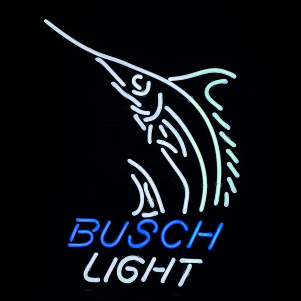 Neon Signs Land Neon Signs Swordfish Busch Light Beer Neon Sign