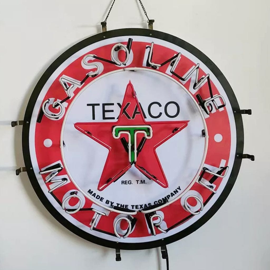 Neon Signs Land Neon Signs Texaco Gasoline Motor Oil Neon Signs
