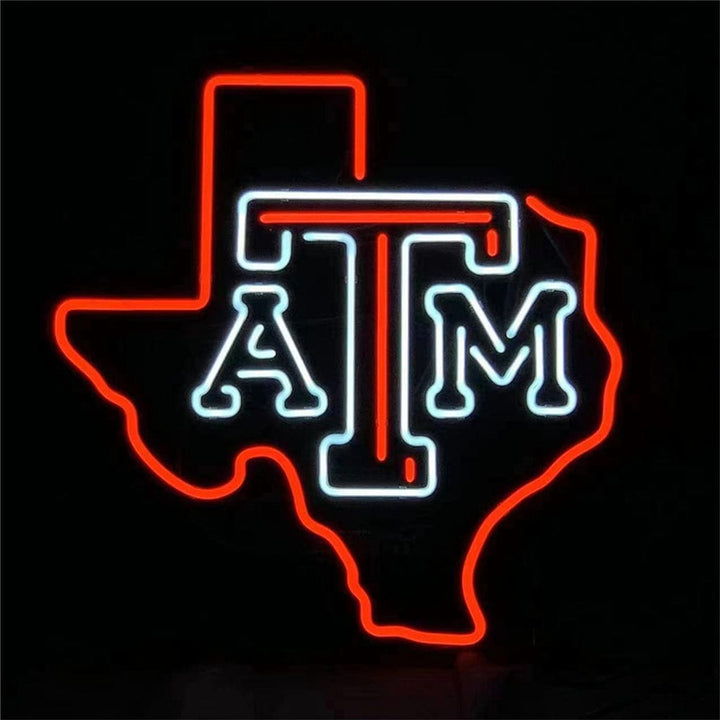 Neon Signs Land Neon Signs Texas Map with ATM Neon Signs Light