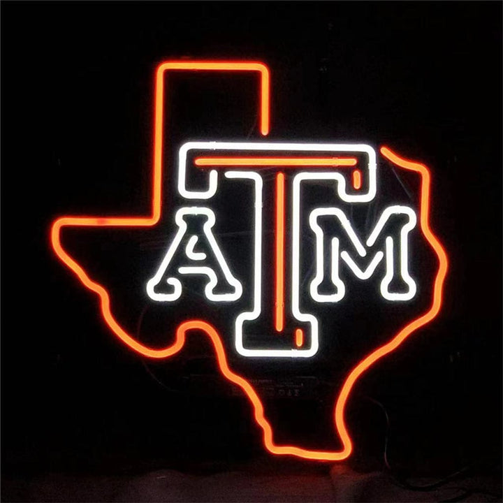 Neon Signs Land Neon Signs Texas Map with ATM Neon Signs Light