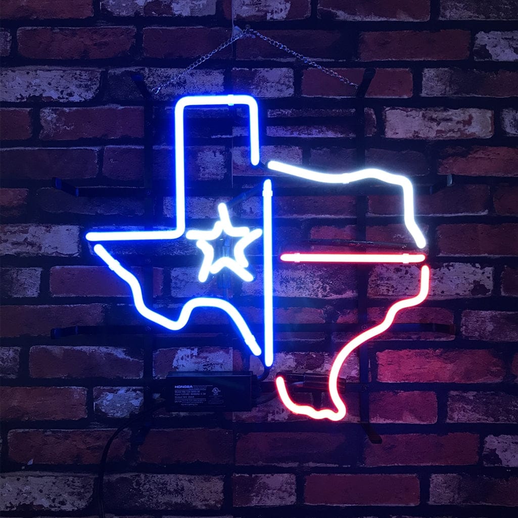 Neon Signs Land Neon Signs Texas Map with Lone Star Beer Neon Signs Light