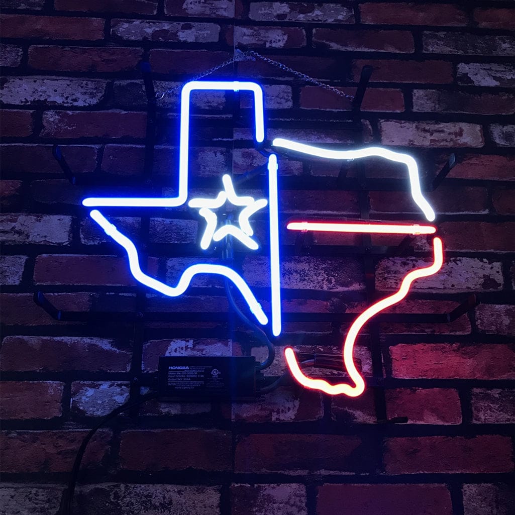 Neon Signs Land Neon Signs Texas Map with Lone Star Beer Neon Signs Light