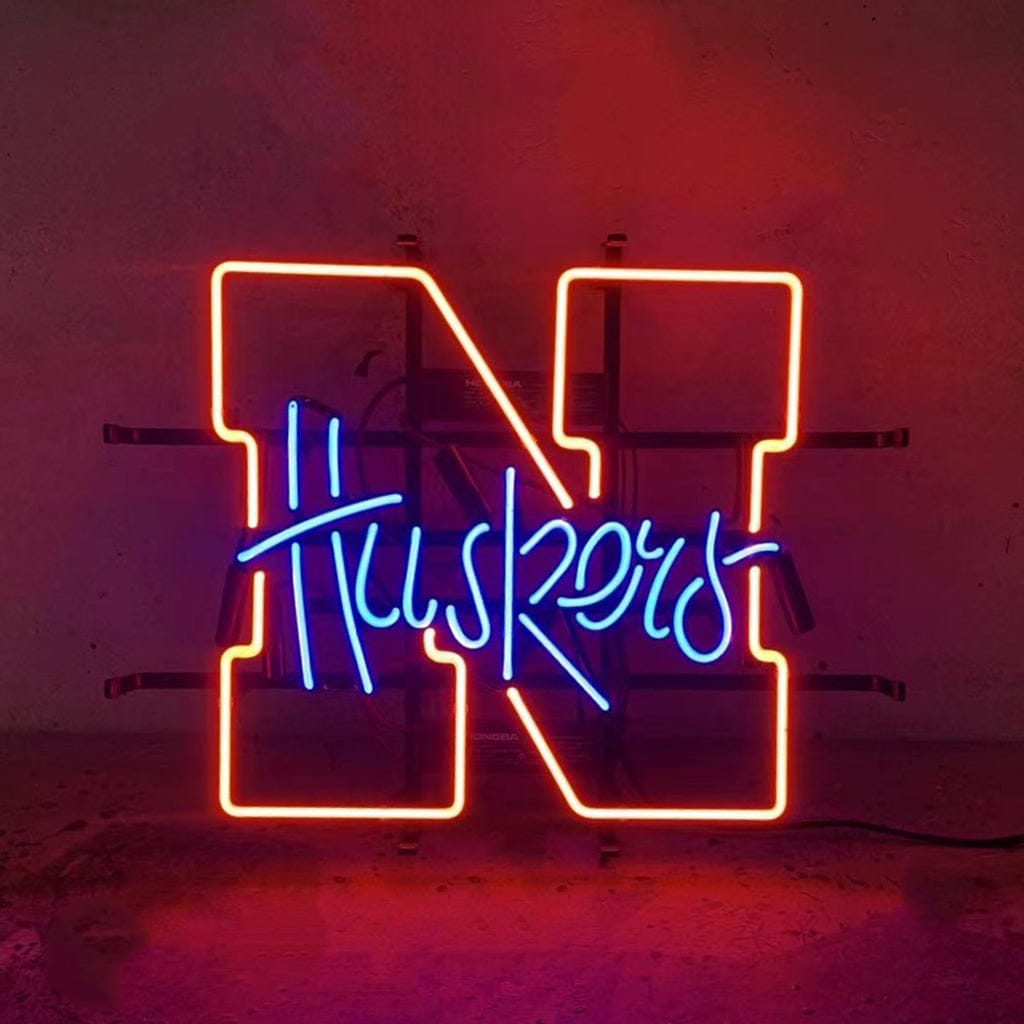 Neon Signs Land Neon Signs The University of Nebraska Huskers Neon Light Sign