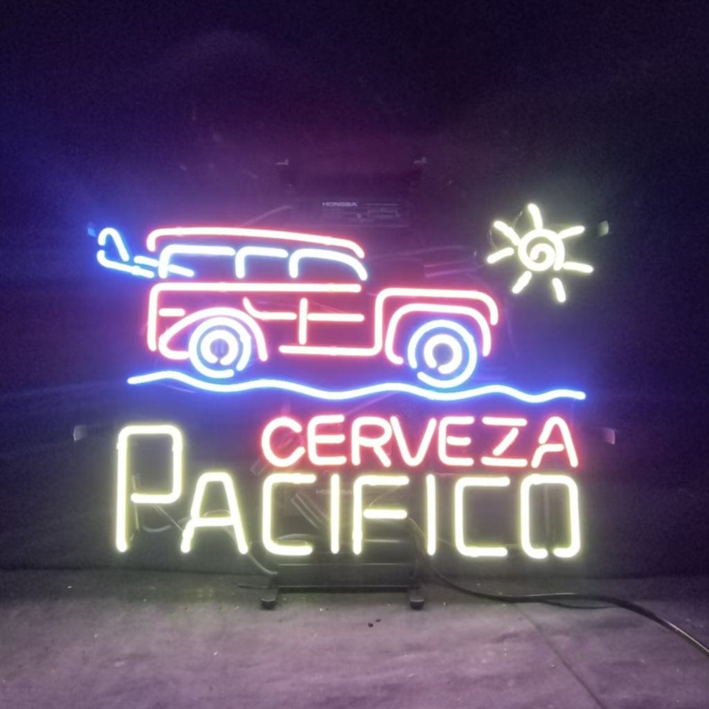 Neon Signs Land Neon Signs Truck Car Cerveza Pacifico Beer Neon Signs Light