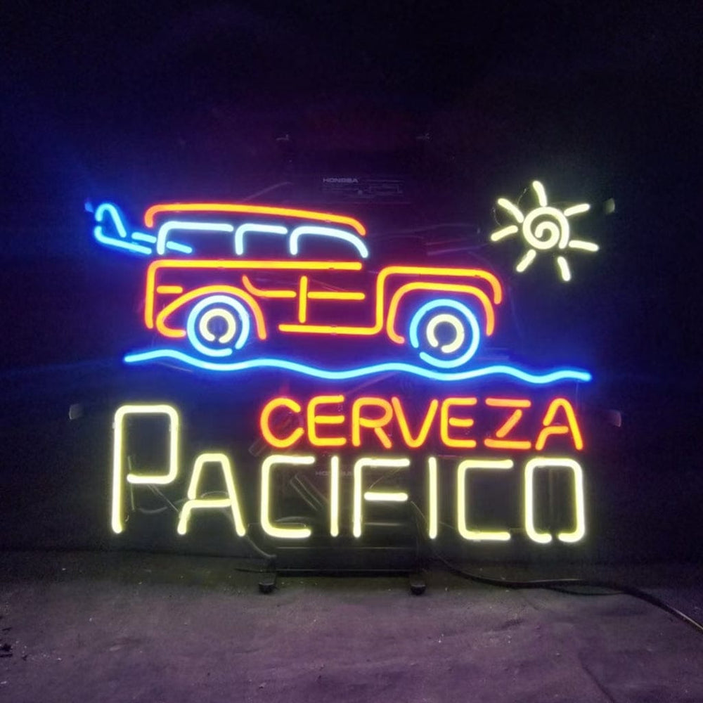 Neon Signs Land Neon Signs Truck Car Cerveza Pacifico Beer Neon Signs Light