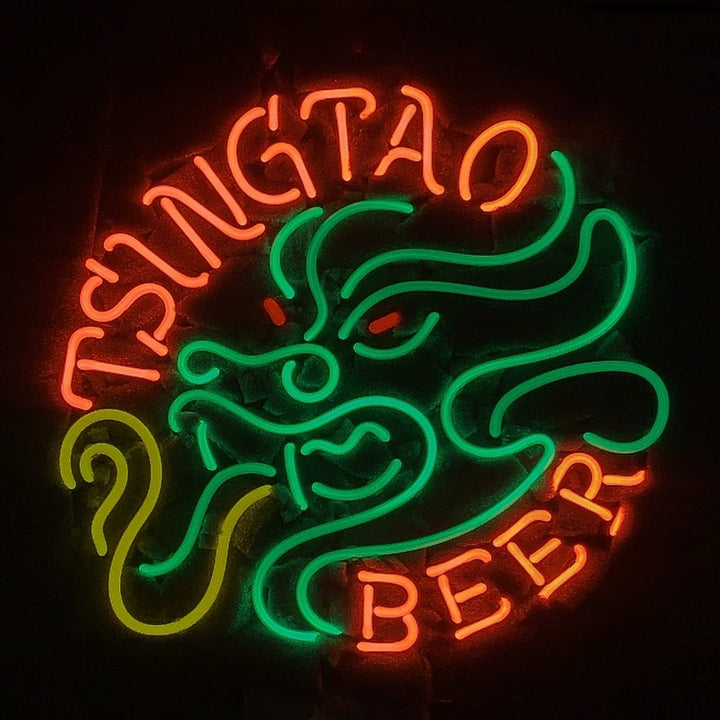 Neon Signs Land Neon Signs Tsingtao Beer with Dragon Neon Signs Light