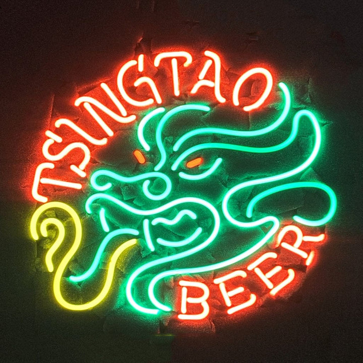 Neon Signs Land Neon Signs Tsingtao Beer with Dragon Neon Signs Light