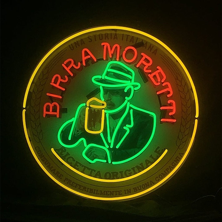Neon Signs Land Neon Signs Una Storia Italiana Birra Moretti Ricetta Qriginale Neon Signs