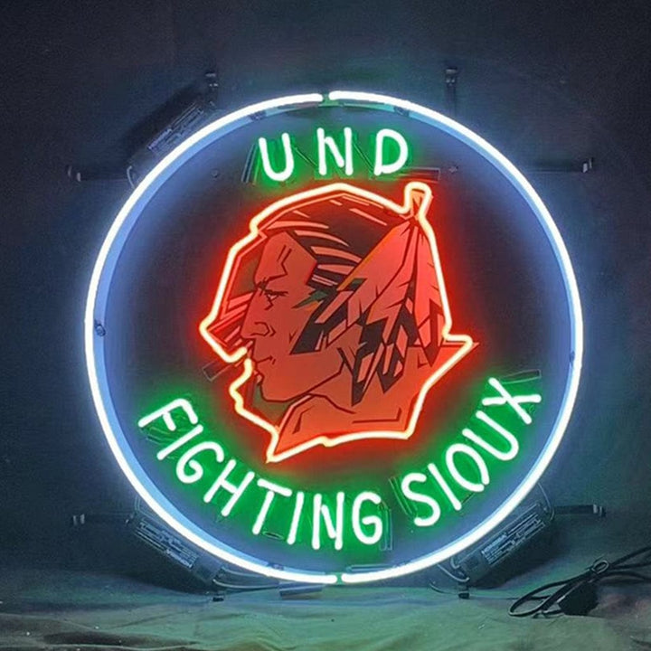 Neon Signs Land Neon Signs Und Fighting Sioux Neon Signs Light