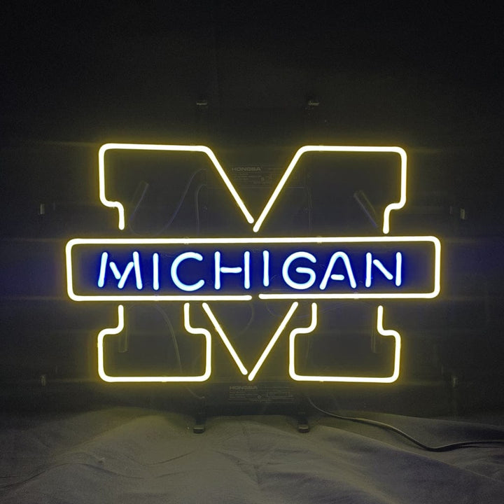 Neon Signs Land Neon Signs University of Michigan Logo Neon Signs