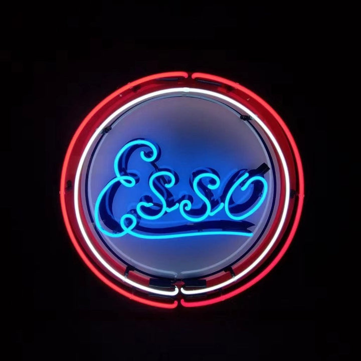 Neon Signs Land Neon Signs Vintage Style Esso Logo Neon Signs Light