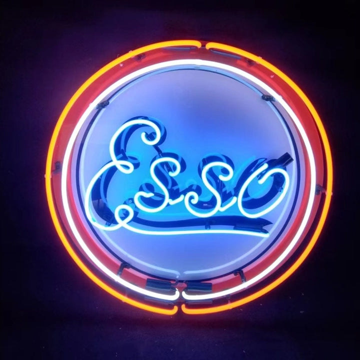 Neon Signs Land Neon Signs Vintage Style Esso Logo Neon Signs Light