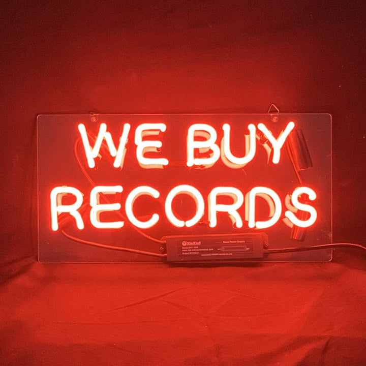 Neon Signs Land Neon Signs We Buy Records Neon Light Sign