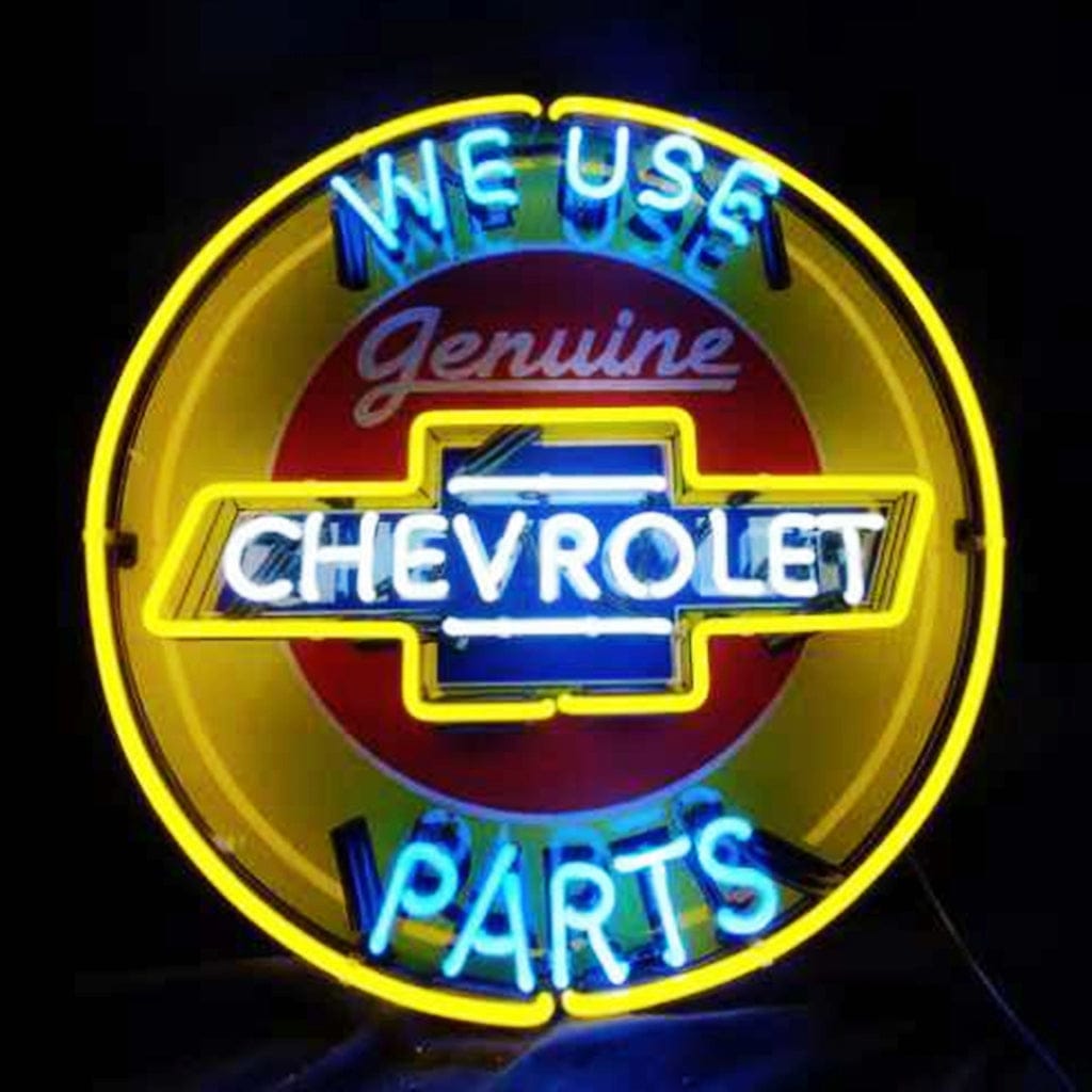 Neon Signs Land Neon Signs We Use Genuine Chevrolet Parts Neon Signs