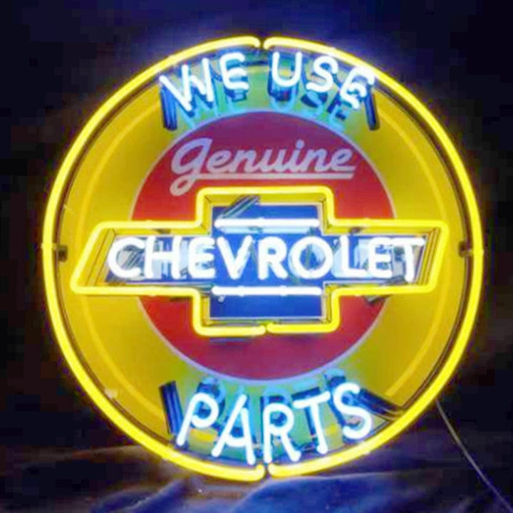 Neon Signs Land Neon Signs We Use Genuine Chevrolet Parts Neon Signs