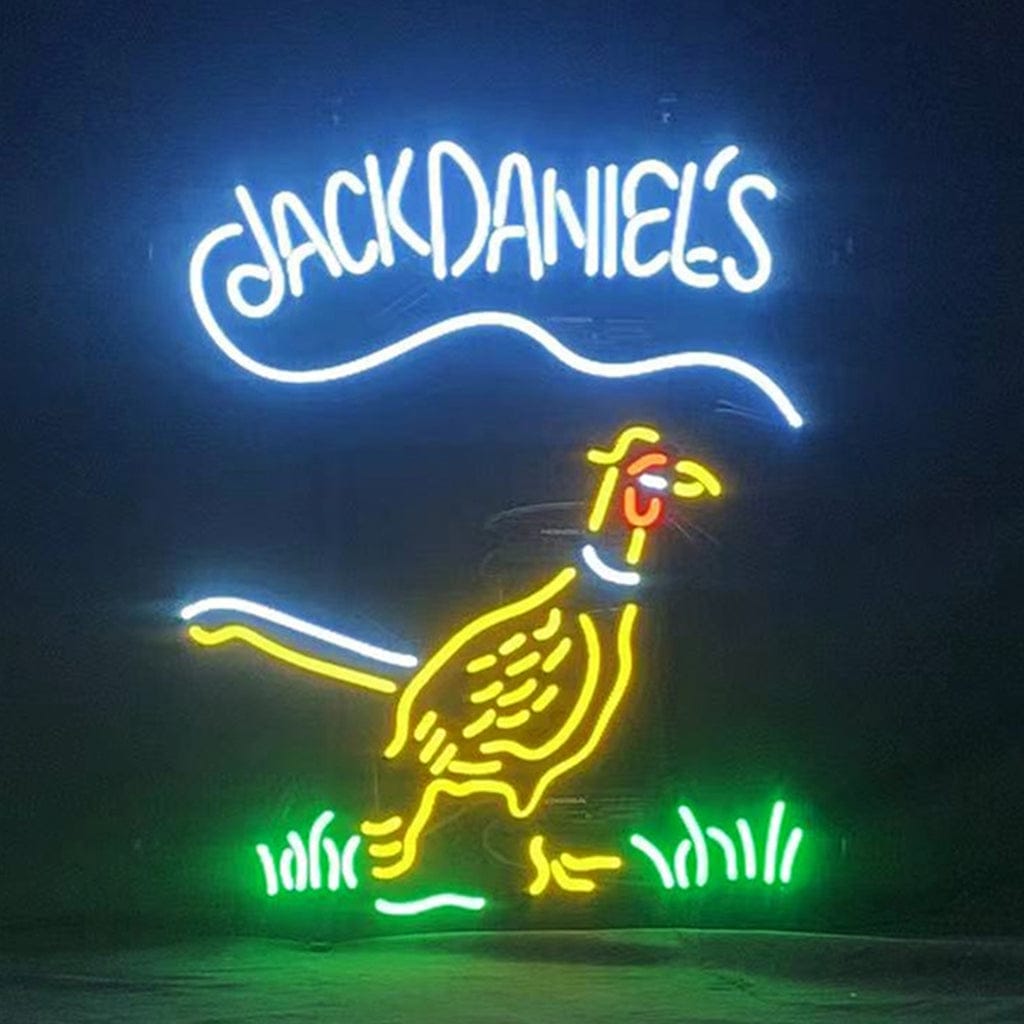 Neon Signs Land Neon Signs Whiskey Logo Jack Daniel's Pheasant Neon Signs Light