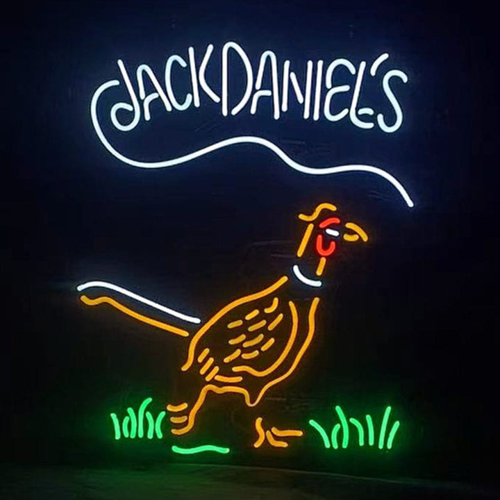 Neon Signs Land Neon Signs Whiskey Logo Jack Daniel's Pheasant Neon Signs Light