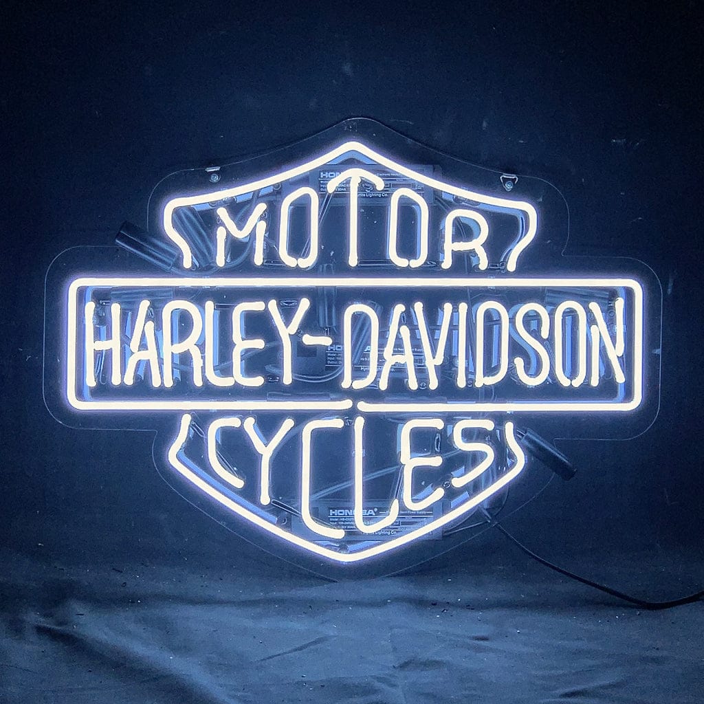 Neon Signs Land Neon Signs White Harley Davidson Motorcycle Neon Signs Light
