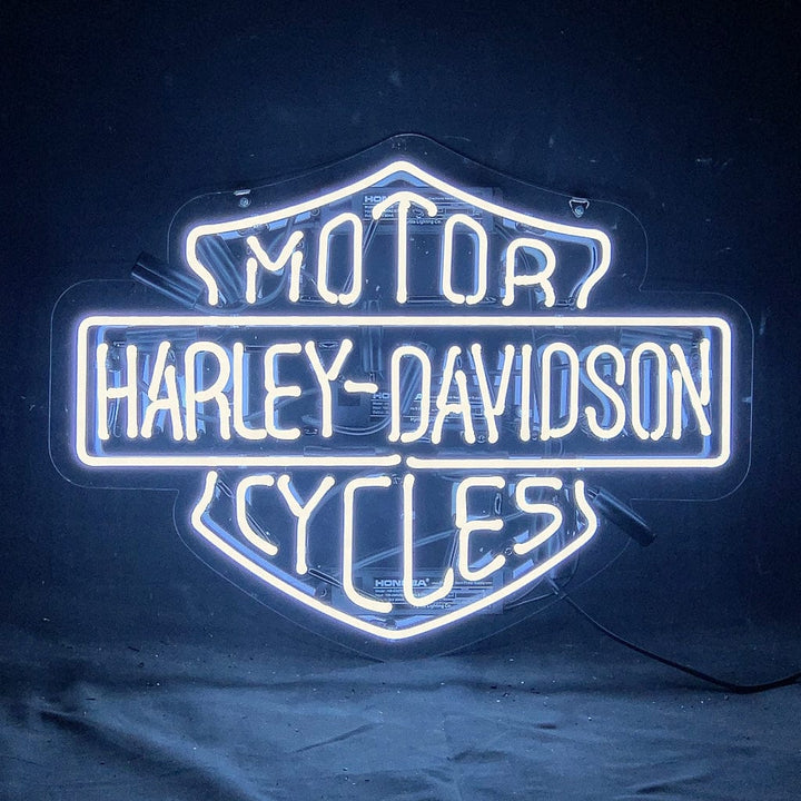 Neon Signs Land Neon Signs White Harley Davidson Motorcycle Neon Signs Light