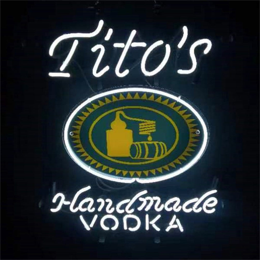 Neon Signs Land Neon Signs White Tito's Handmade Vodka Neon Signs Light