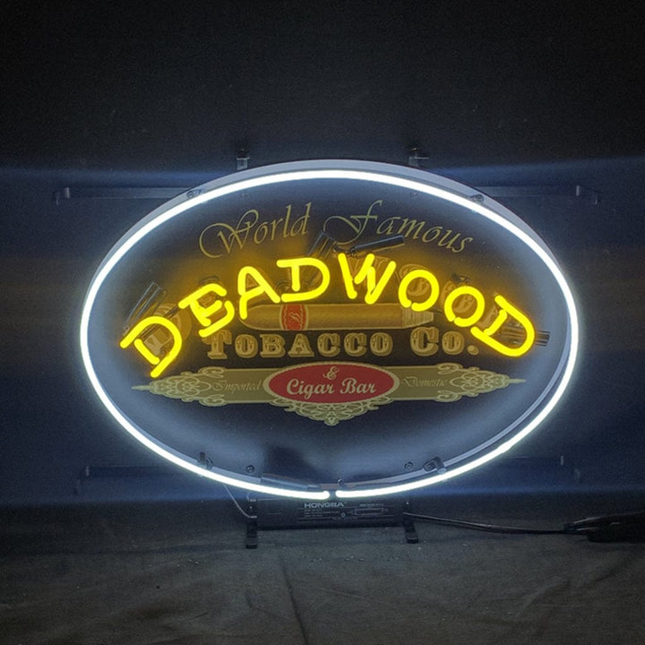 Neon Signs Land Neon Signs World Famous Deadwood Tobacco_Co. Cigar Neon Light Sign