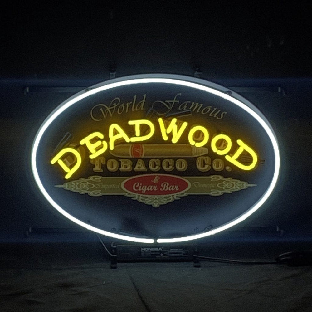 Neon Signs Land Neon Signs World Famous Deadwood Tobacco_Co. Cigar Neon Light Sign