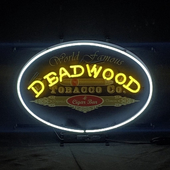 Neon Signs Land Neon Signs World Famous Deadwood Tobacco_Co. Cigar Neon Light Sign