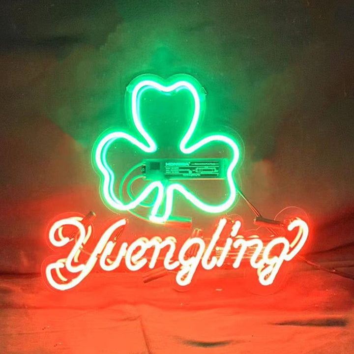 Neon Signs Land Neon Signs Yuengling Lager Clover Neon Light Sign