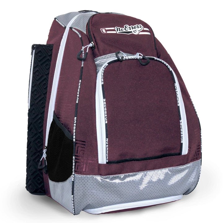 No Errors Sports Backpacks Maroon RBP Baseball and Softball Backpack Bags