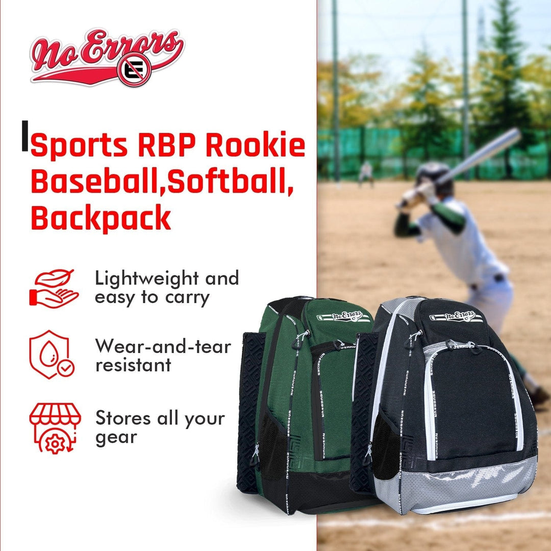 No Errors Sports Backpacks RBP Baseball and Softball Backpack Bags