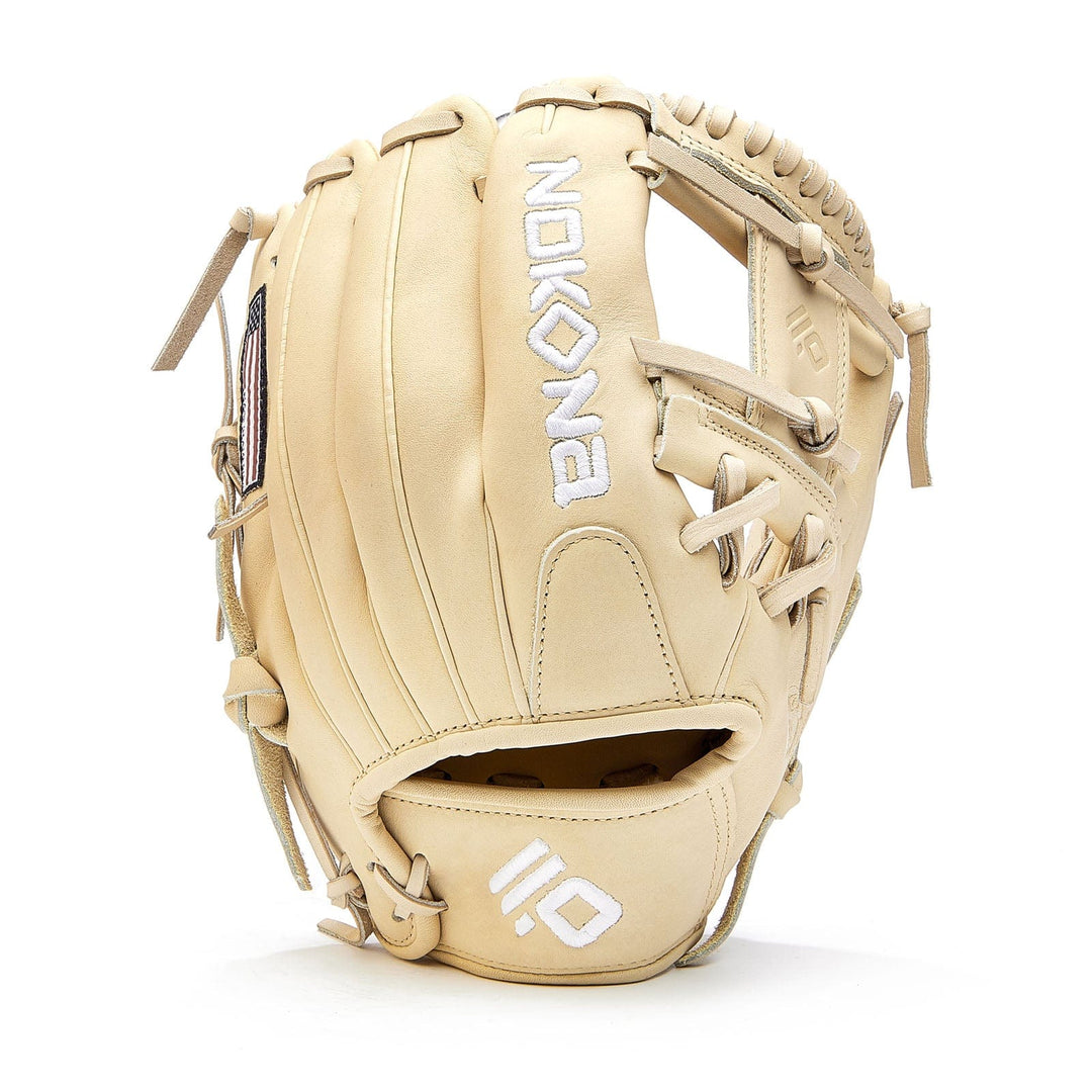 Nokona American Ball Gloves Baseball & Softball Gloves A-200-Blonde 11.25" I Web 14U Infield/Outfield - AmericanKIP™ Series | Nokona