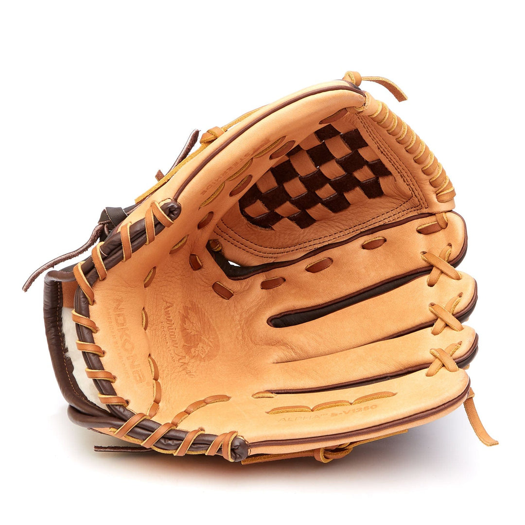 Nokona American Ball Gloves Baseball & Softball Gloves S-V1250 Velcro 12.5" Closed Web Infield/Outfield - Alpha Series | Nokona