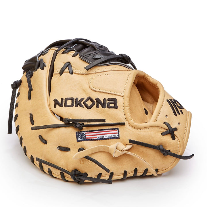 Nokona American Ball Gloves Baseball & Softball Gloves SKN-3350 33.5" Closed Web Baseball Catcher's Mitt - SKN™ Series | Nokona