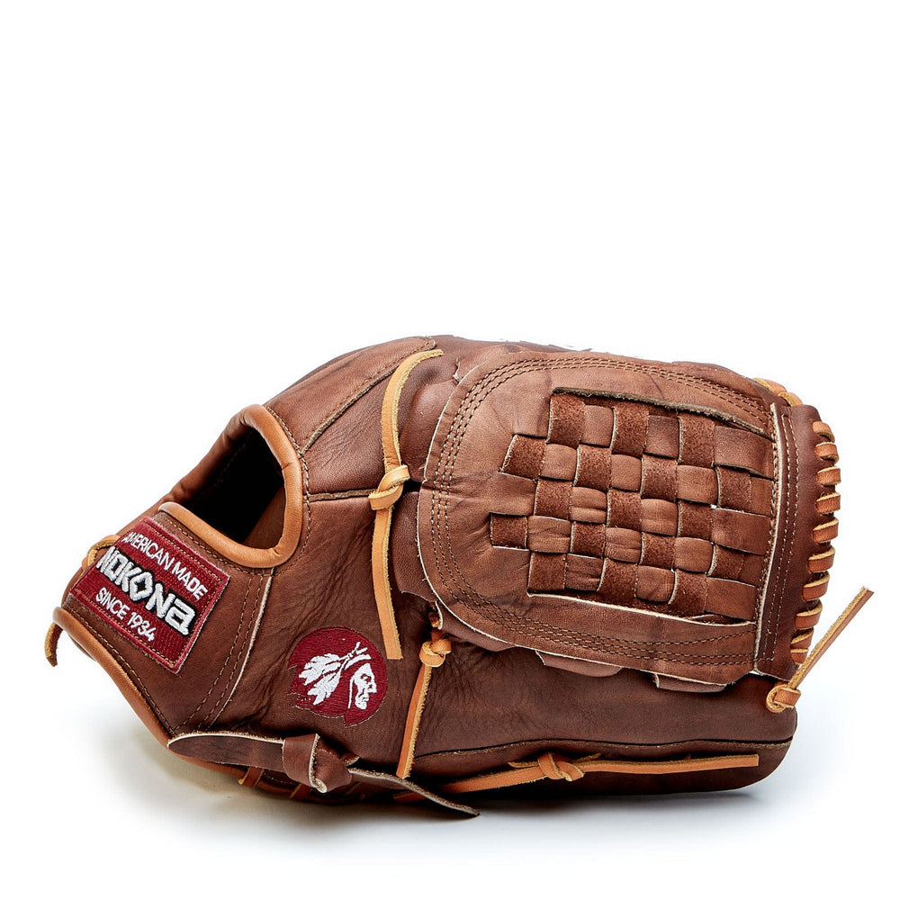 Nokona American Ball Gloves Baseball & Softball Gloves W-1300 13" Closed Web Outfield - Walnut™ Series | Nokona