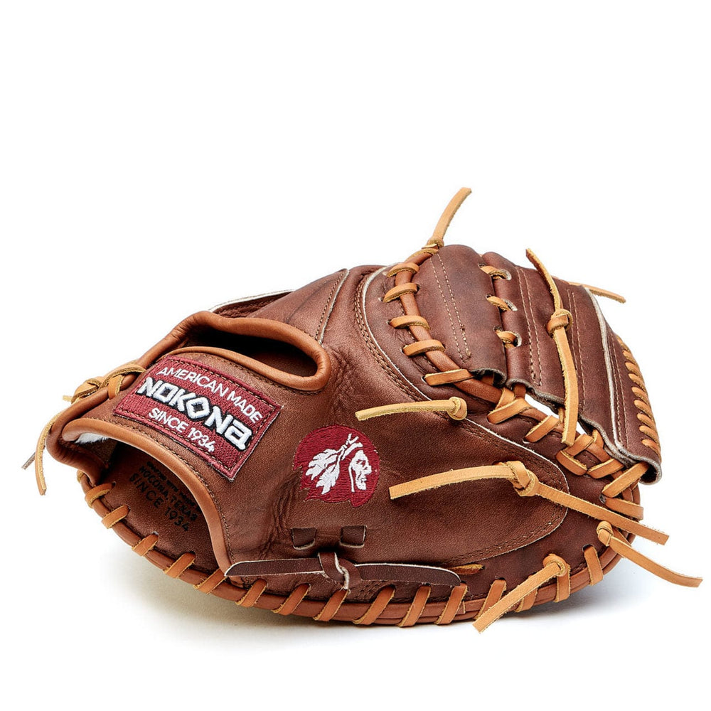 Nokona American Ball Gloves Baseball & Softball Gloves W-3350 33.5" Closed Web Baseball Catcher's Mitt - Walnut™ Series | Nokona