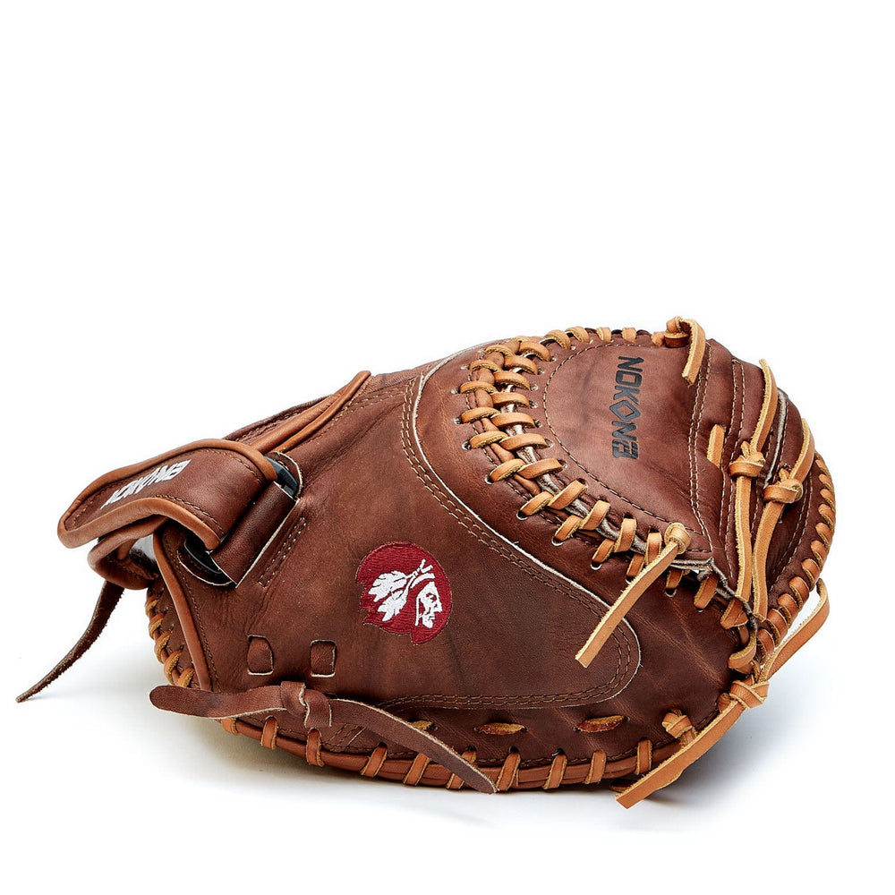 Nokona American Ball Gloves Baseball & Softball Gloves W-V3250 Velcro 32.5" Closed Web Fastpitch Catcher's Mitt - Walnut™ Series | Nokona