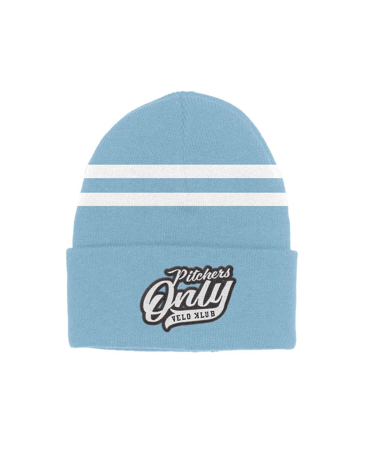 Pitchers Only Hats Sky Blue Velo Klub Beanie