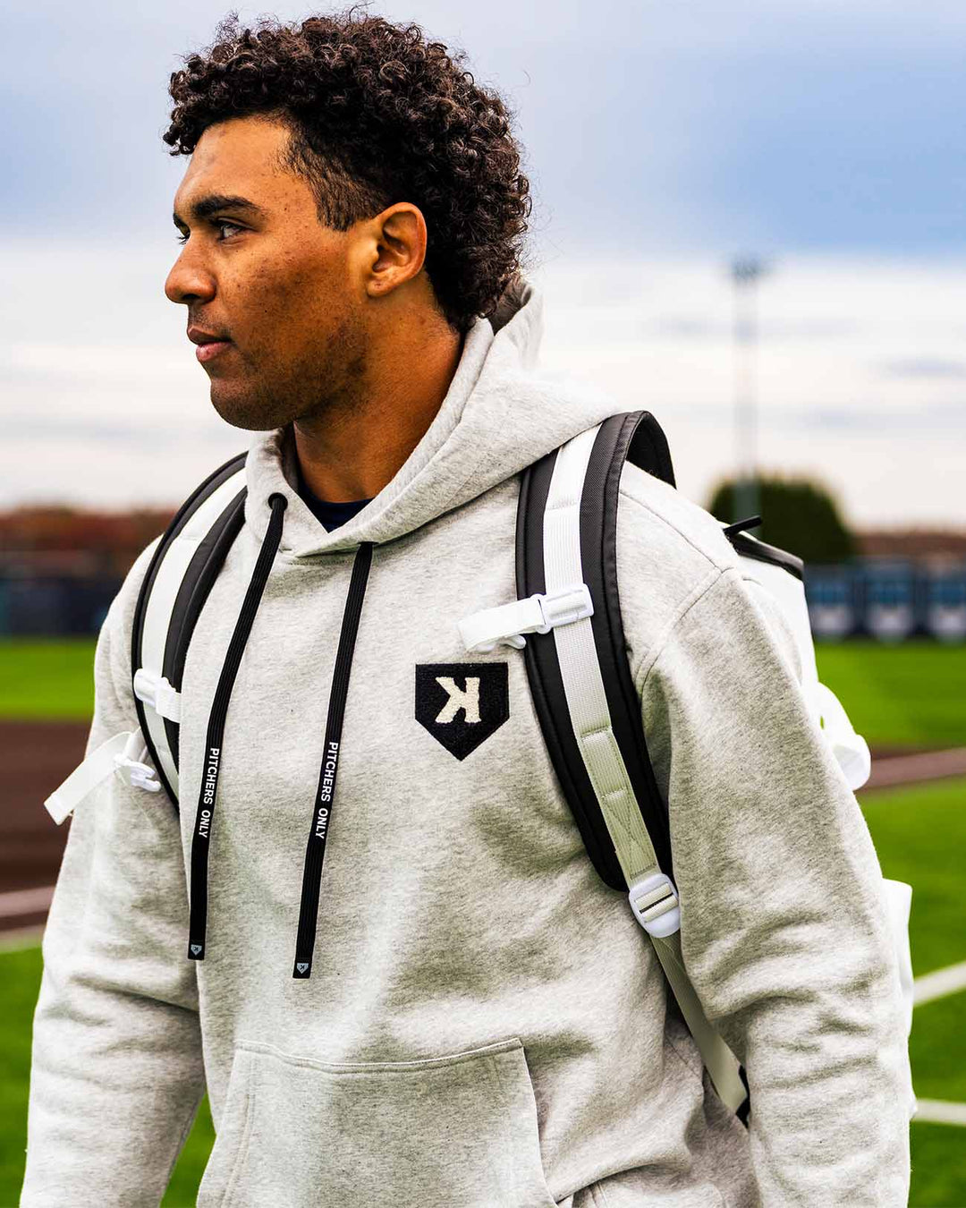 Pitchers Only Hoodie YOUTH Core Hoodie - Gray