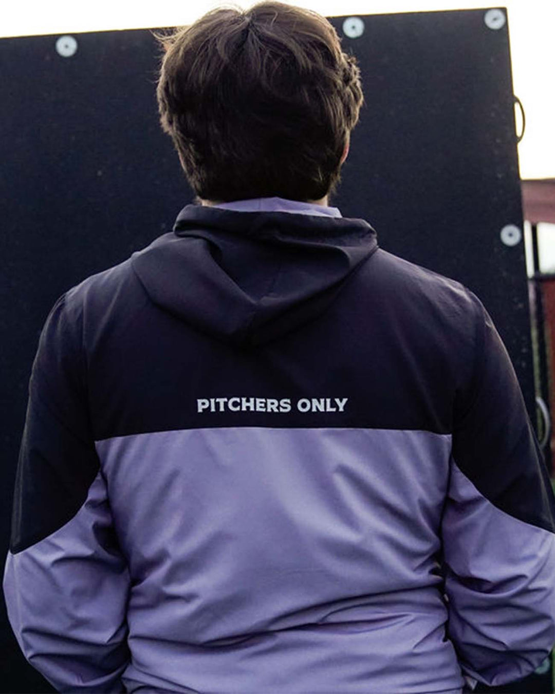 Pitchers Only Jackets Black/Charcoal Gray Windbreaker