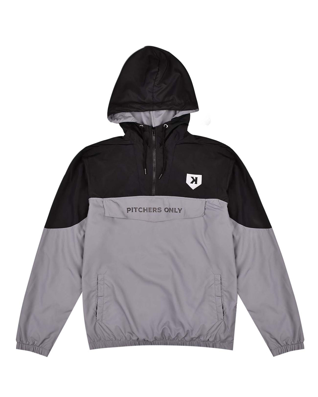 Pitchers Only Jackets YOUTH Black/Charcoal Windbreaker